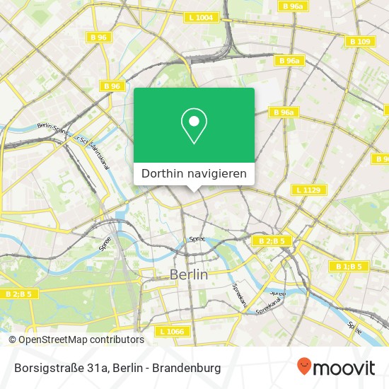Borsigstraße 31a, Mitte, 10115 Berlin Karte