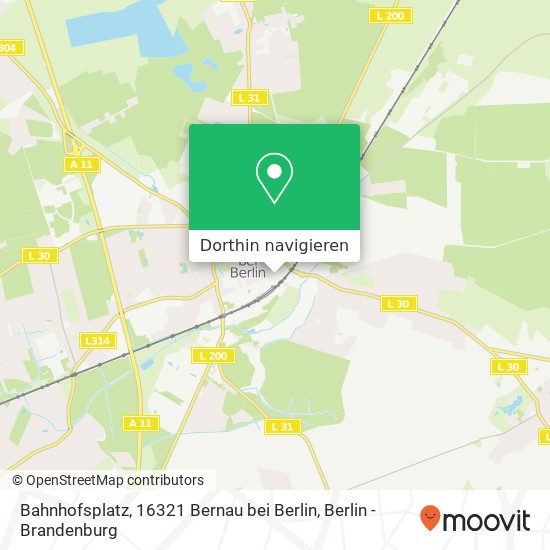 Bahnhofsplatz, 16321 Bernau bei Berlin Karte