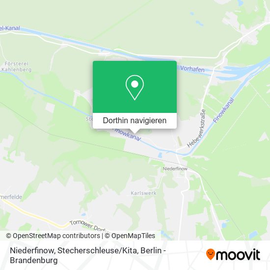 Niederfinow, Stecherschleuse / Kita Karte