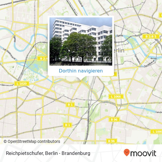 Reichpietschufer, Tiergarten, 10785 Berlin Karte