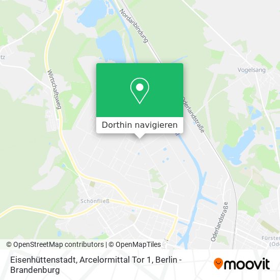 Eisenhüttenstadt, Arcelormittal Tor 1 Karte
