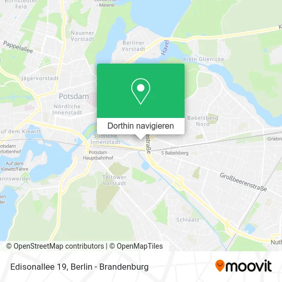 Edisonallee 19 Karte