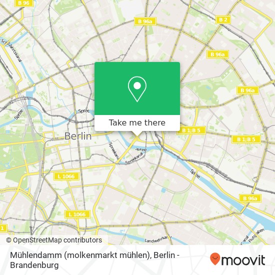 Mühlendamm (molkenmarkt mühlen), Mitte, 10179 Berlin Karte