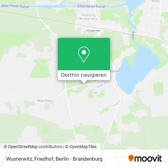 Wusterwitz, Friedhof Karte