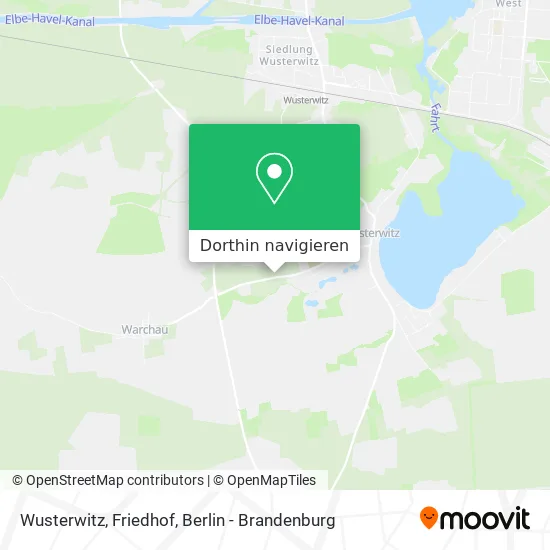 Wusterwitz, Friedhof Karte