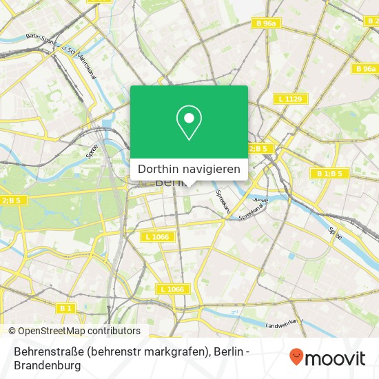 Behrenstraße (behrenstr markgrafen), Mitte, 10117 Berlin Karte