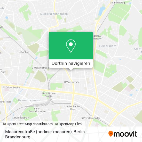 Masurenstraße (berliner masuren) Karte