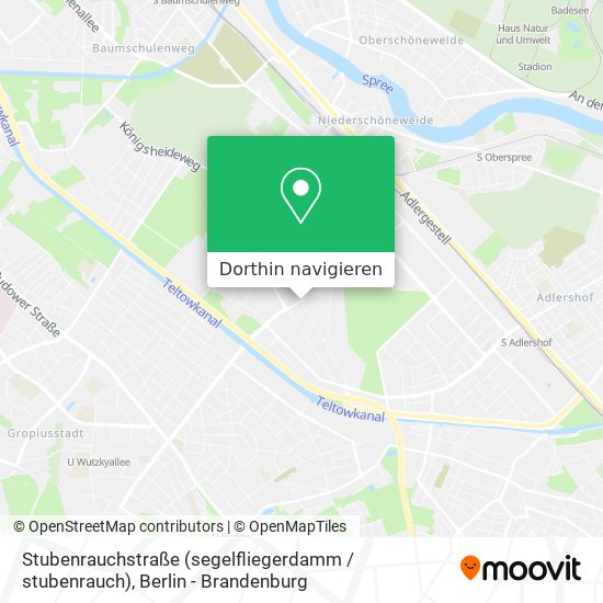 Stubenrauchstraße (segelfliegerdamm / stubenrauch) Karte
