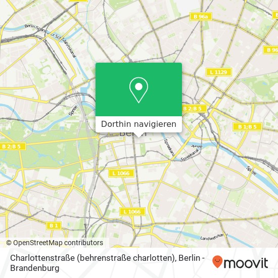 Charlottenstraße (behrenstraße charlotten), Mitte, 10117 Berlin Karte
