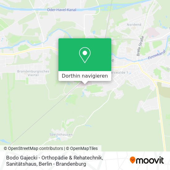 Bodo Gajecki - Orthopädie & Rehatechnik, Sanitätshaus Karte