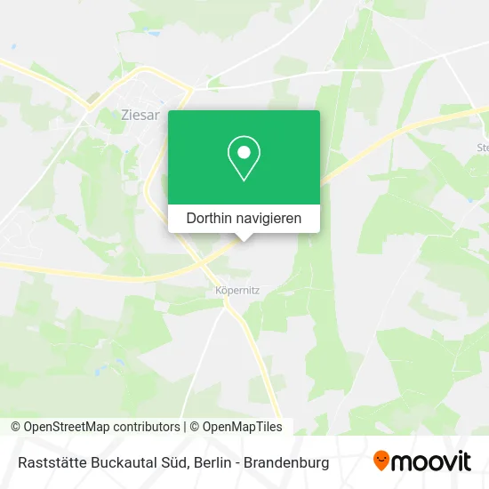 Raststätte Buckautal Süd Karte