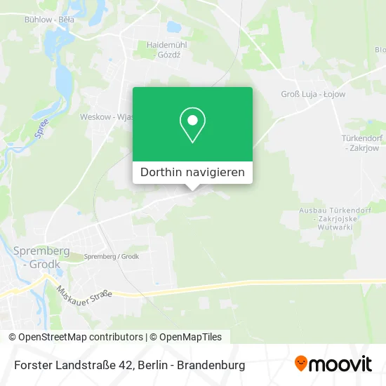 Forster Landstraße 42 Karte