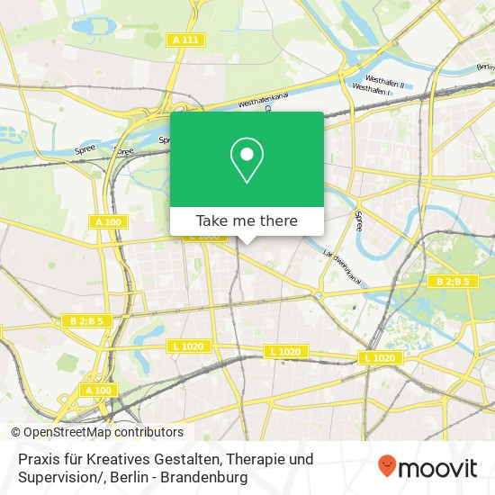 Praxis für Kreatives Gestalten, Therapie und Supervision / , Alt-Lietzow 12 Karte