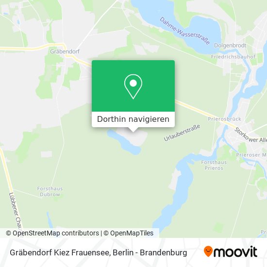 Gräbendorf Kiez Frauensee Karte