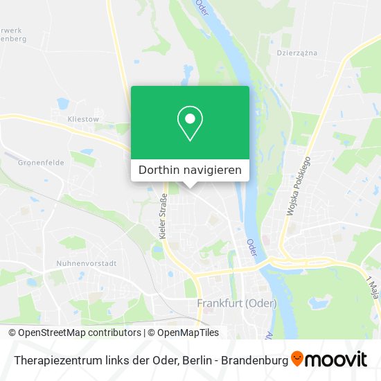 Therapiezentrum links der Oder Karte