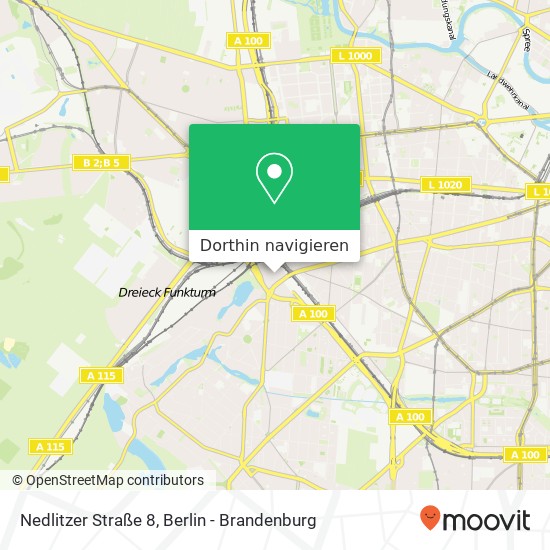 Nedlitzer Straße 8, Halensee, 10711 Berlin Karte