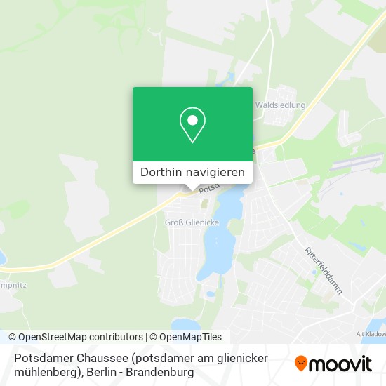 Potsdamer Chaussee (potsdamer am glienicker mühlenberg) Karte