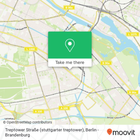 Treptower Straße (stuttgarter treptower), Neukölln, 12059 Berlin Karte