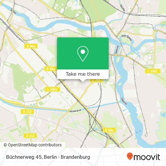 Büchnerweg 45, Adlershof, 12489 Berlin Karte