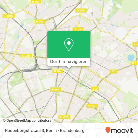 Rodenbergstraße 53, Prenzlauer Berg, 10439 Berlin Karte