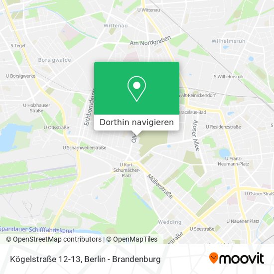 Kögelstraße 12-13 Karte