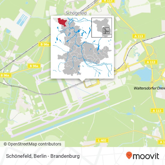 Schönefeld Karte