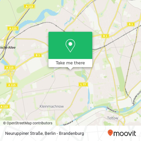 Neuruppiner Straße Karte