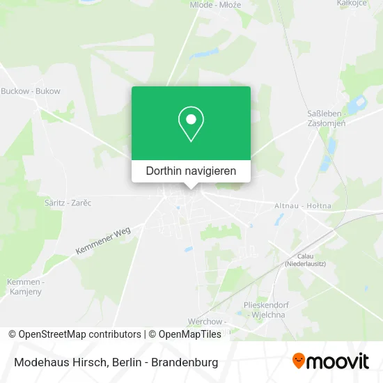 Modehaus Hirsch Karte