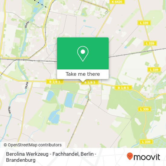 Berolina Werkzeug - Fachhandel, Alt-Mahlsdorf 119 Mahlsdorf, 12623 Berlin Karte