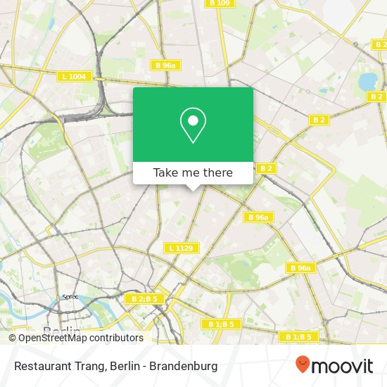 Restaurant Trang, Sredzkistraße 58 Prenzlauer Berg, 10405 Berlin Karte