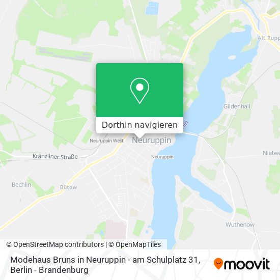 Modehaus Bruns in Neuruppin - am Schulplatz 31 Karte
