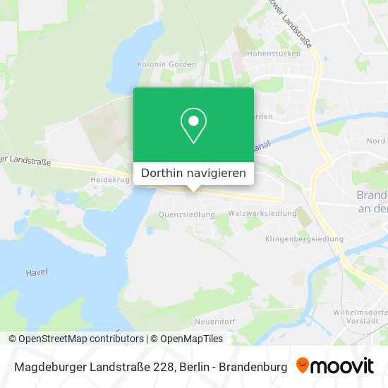 Magdeburger Landstraße 228 Karte