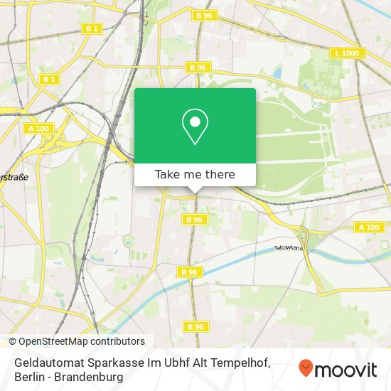 Geldautomat Sparkasse Im Ubhf Alt Tempelhof Karte