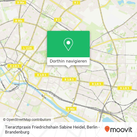 Tierarztpraxis Friedrichshain Sabine Heidel Karte