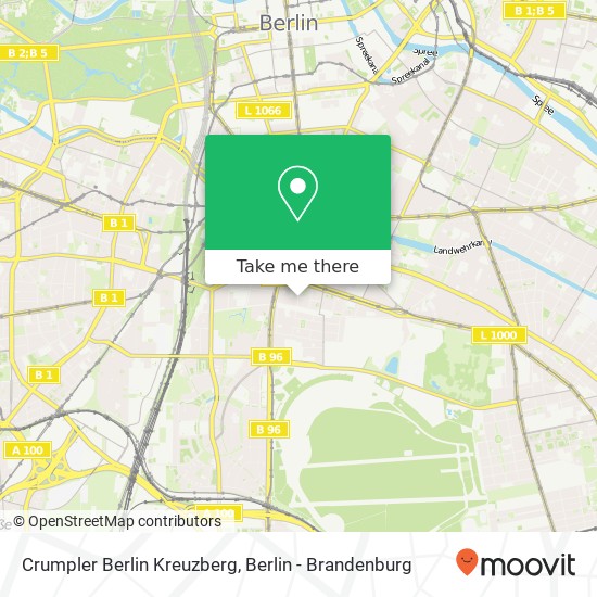 Crumpler Berlin Kreuzberg Karte