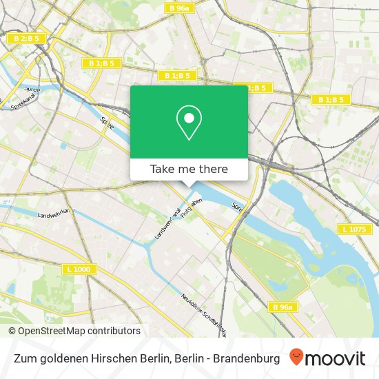 Zum goldenen Hirschen Berlin Karte