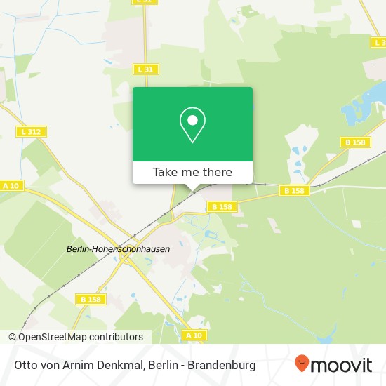 Otto von Arnim Denkmal Karte