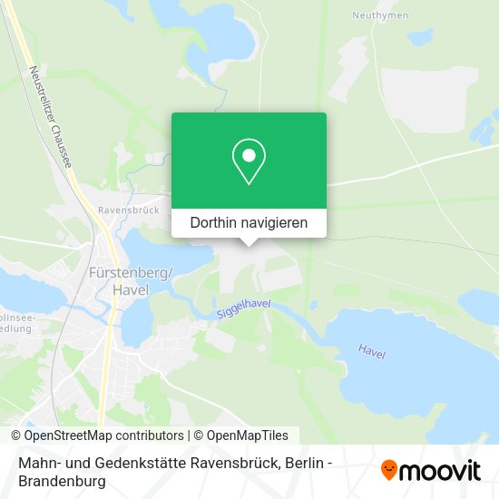 Mahn- und Gedenkstätte Ravensbrück Karte