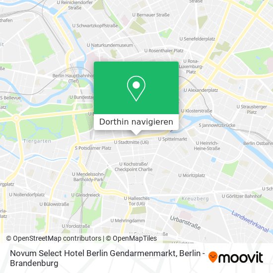 Novum Select Hotel Berlin Gendarmenmarkt Karte