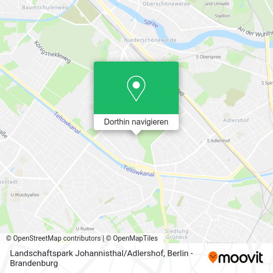 Landschaftspark Johannisthal / Adlershof Karte