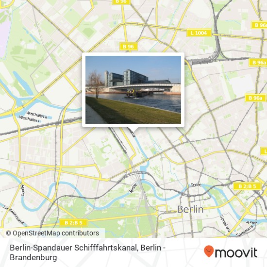 Berlin-Spandauer Schifffahrtskanal Karte