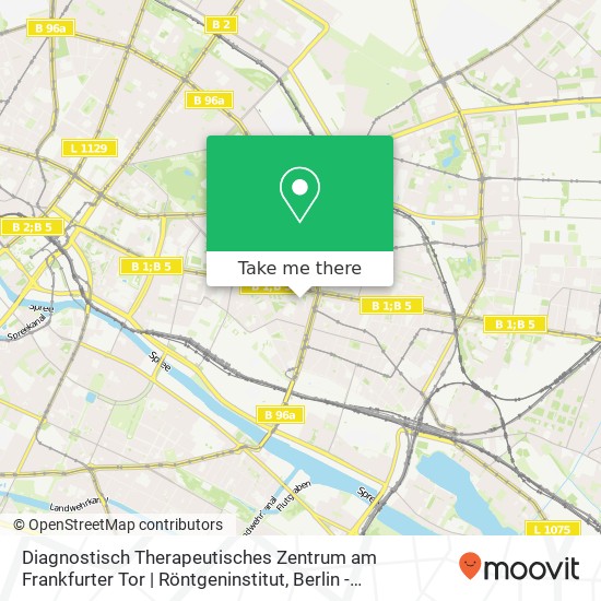 Diagnostisch Therapeutisches Zentrum am Frankfurter Tor | Röntgeninstitut Karte