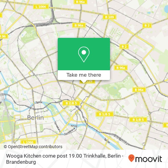 Wooga Kitchen come post 19.00 Trinkhalle Karte