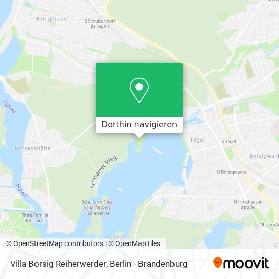 Villa Borsig Reiherwerder Karte