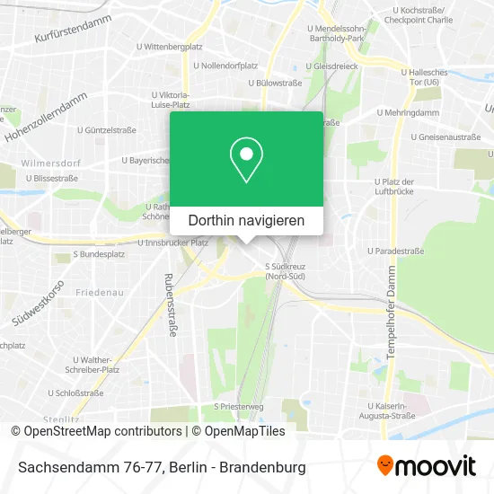 Sachsendamm 76-77 Karte