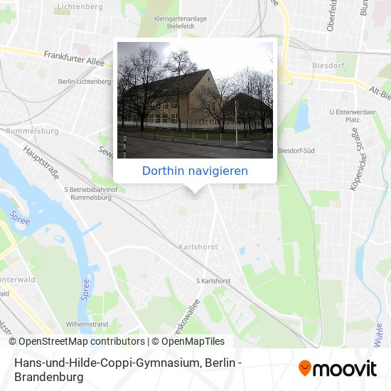 Hans-und-Hilde-Coppi-Gymnasium Karte