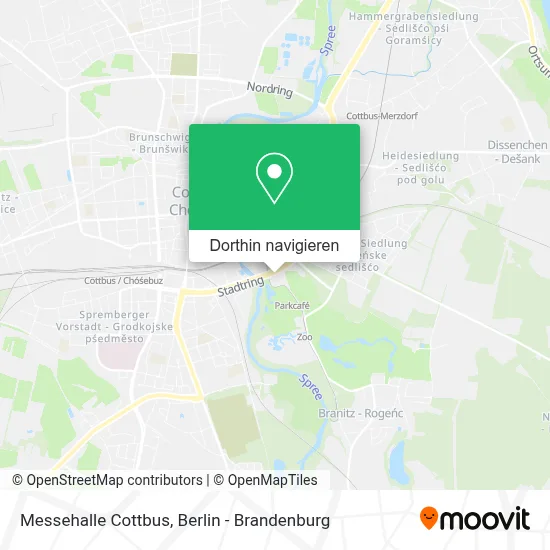 Messehalle Cottbus Karte