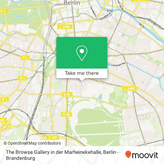The Browse Gallery in der Marheinekehalle Karte