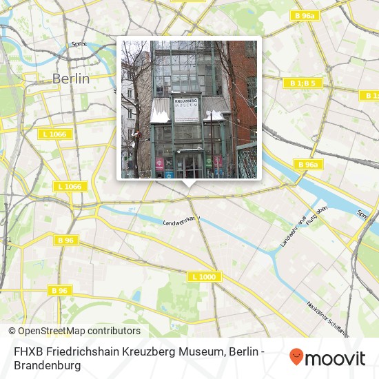 FHXB Friedrichshain Kreuzberg Museum Karte
