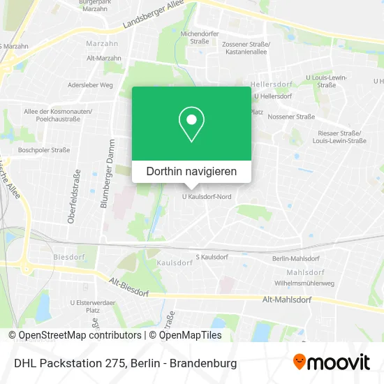 DHL Packstation 275 Karte